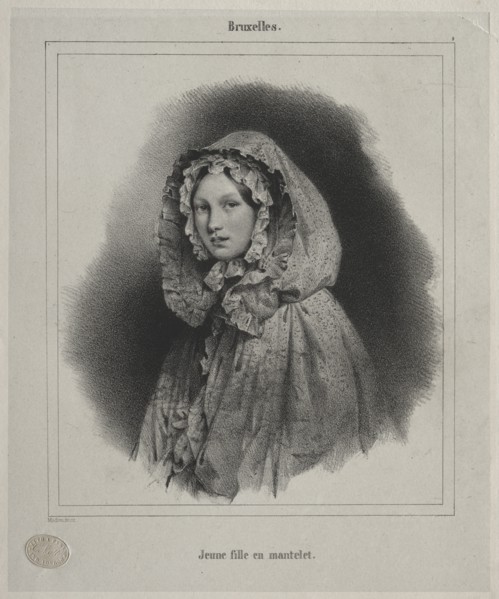 Brussels: Young Girl in a Cape. Creator: Jean Baptiste Madou (Belgian, 1796-1877).
