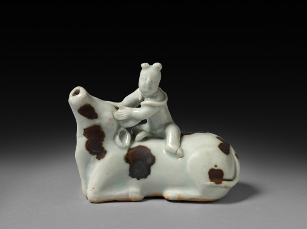 Buffalo with Rider, early 1300s. Creator: Unknown.