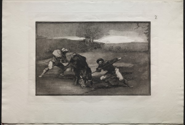 Bullfights: Another Way of Hunting on Foot, 1876. Creator: Francisco de Goya (Spanish, 1746-1828).