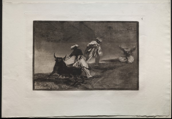 Bullfights: They Play Another with the Cape in an Enclosure, 1876. Creator: Francisco de Goya (Spanish, 1746-1828).