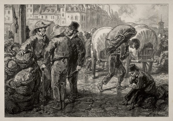 Burden Bearers. Creator: Paul Gavarni (French, 1804-1866).