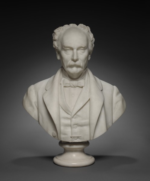 Bust of Hinman B. Hurlbut, c. 1870 - 1883. Creator: Giovanni Cintselli (Italian, 1832-1883).