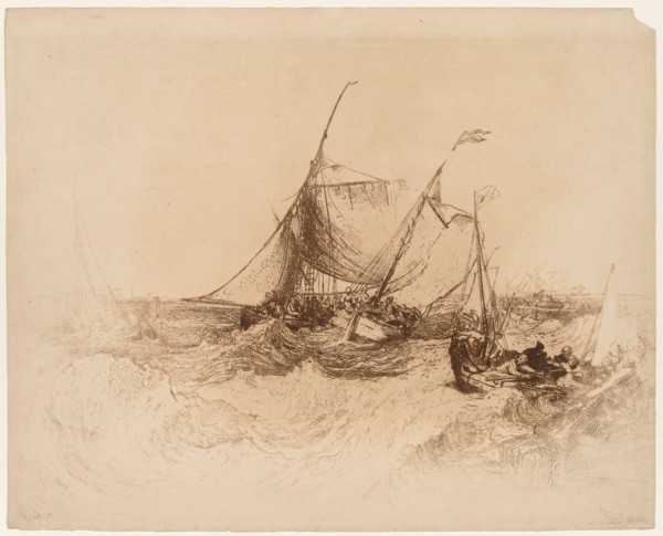 Calais Pier. Creator: Francis Seymour Haden (British, 1818-1910).