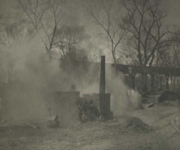 Camera Work: The Asphalt Paver; New York, 1892. Creator: Alfred Stieglitz (American, 1864-1946).