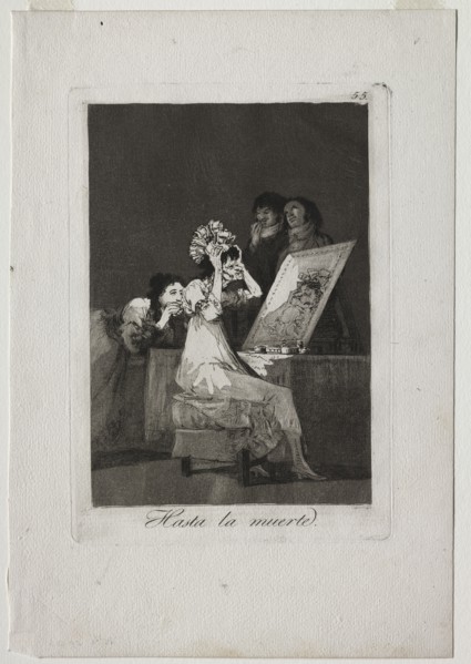 Caprichos: Until Death, 1799. Creator: Francisco de Goya (Spanish, 1746-1828).