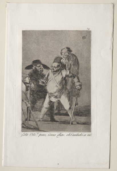 Caprichos: You understand?...Well, as I say...eh! Look out! Otherwise.... Creator: Francisco de Goya (Spanish, 1746-1828).