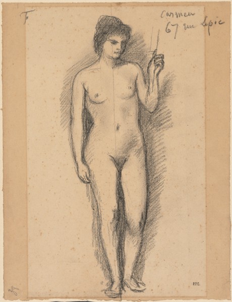 Carmen, last half 1800s. Creator: Pierre Puvis de Chavannes (French, 1824-1898).