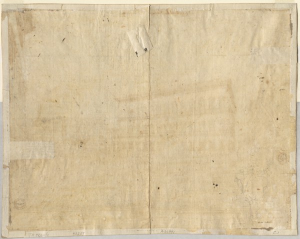 Cartouche (verso), 1664. Creator: Lievin Cruyl (Flemish, c. 1640-c. 1720).