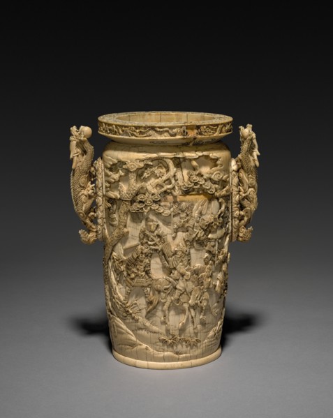Carved Vase, 1800s. Creator: Unknown.
