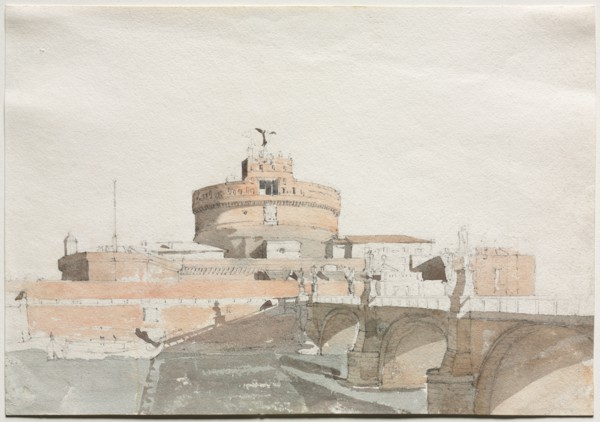 Castel Sant Angelo. Creator: Thomas Ender (Austrian, 1793-1875).