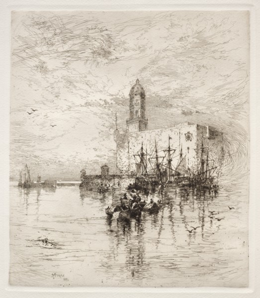 Castle of San Juan de Ulua, Verz Cruz, 1884. Creator: Thomas Moran (American, 1837-1926).