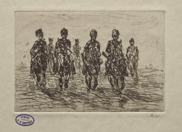 Cavalry Scene. Creator: George Hendrik Breitner (Dutch, 1857-1923).