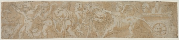Chariot Drawn by Lions with Amorini, first half 1500s. Creator: Unknown.
