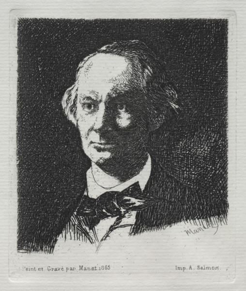 Charles Baudelaire, 1869. Creator: Edouard Manet (French, 1832-1883).
