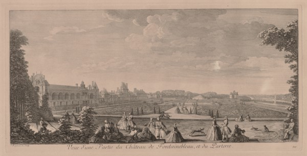 Chateau Fontainebleau and Gardens. Creator: Jacques Rigaud (French, 1681-1754).