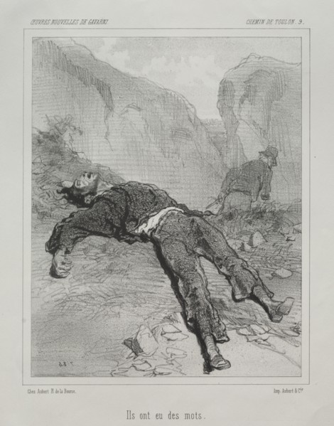 Chemin de Toulon. Creator: Paul Gavarni (French, 1804-1866).
