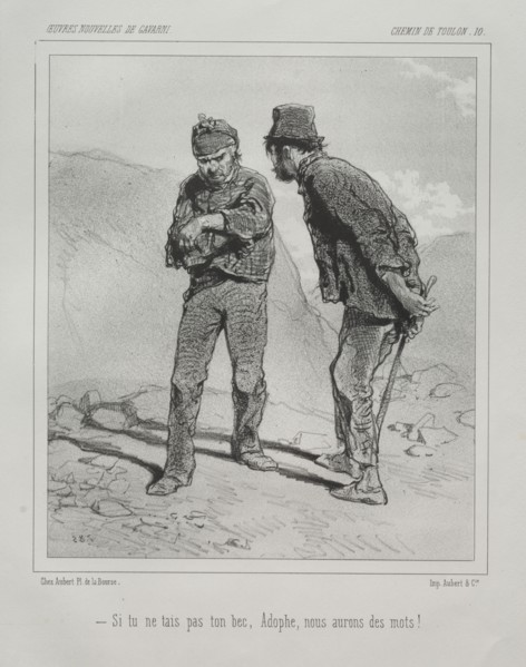 Chemin de Toulon. Creator: Paul Gavarni (French, 1804-1866).