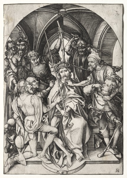 Christ Crowned with Thorns. Creator: Martin Schongauer (German, c.1450-1491).