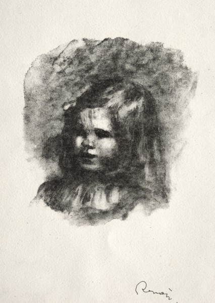 Claude Renoir, tourné à gauche. Creator: Pierre-Auguste Renoir (French, 1841-1919).