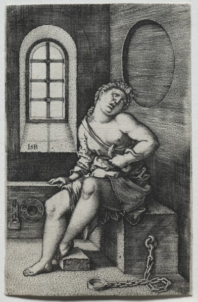 Cleopatra. Creator: Hans Sebald Beham (German, 1500-1550).