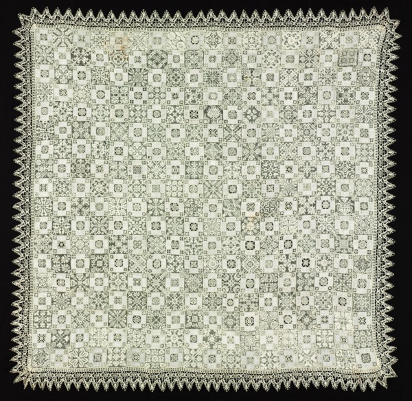 Cloth with Floral and Vegetal Patterns, 1560-1600. Creator: Unknown.