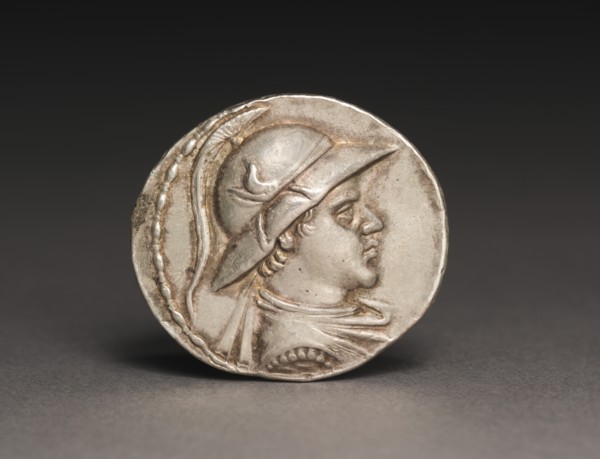 Coin of Eukratides I, 170-145 BC. Creator: Unknown.