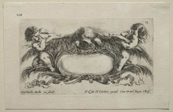 Collection of Various Caprices and New Designs of Cartouches and Ornaments: No 15. Creator: Stefano Della Bella (Italian, 1610-1664).