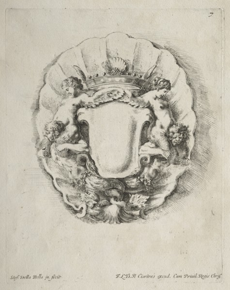 Collection of Various Caprices and New Designs of Cartouches and Ornaments: No 7. Creator: Stefano Della Bella (Italian, 1610-1664).