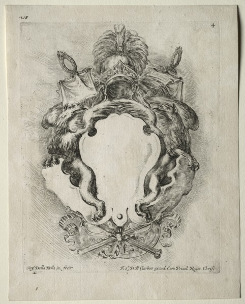 Collection of Various Caprices and New Designs of Cartouches and Ornaments: No. 4. Creator: Stefano Della Bella (Italian, 1610-1664).