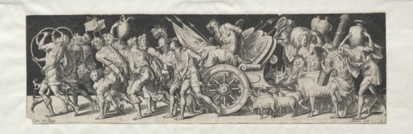 Combats and Triumphs No. 2: Triumphant March. Creator: Etienne Delaune (French, 1518/19-c. 1583).