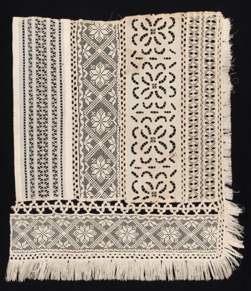 Corner Fragment with a Variety of Patterns, 19th century. Creator: Unknown.