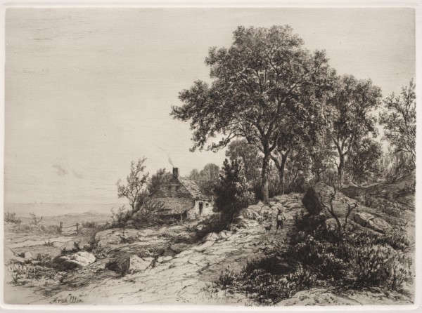 Cottage by the Sea. Creator: Hendrik Dirk Kruseman van Elten (American, 1829-1904).