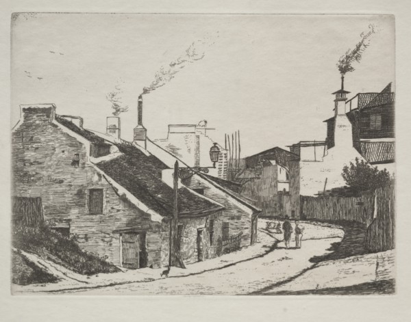 Country Street in Alouette, 1861. Creator: François Bonvin (French, 1817-1887); Published by François Bonvin; Printed by Auguste Delâtre.