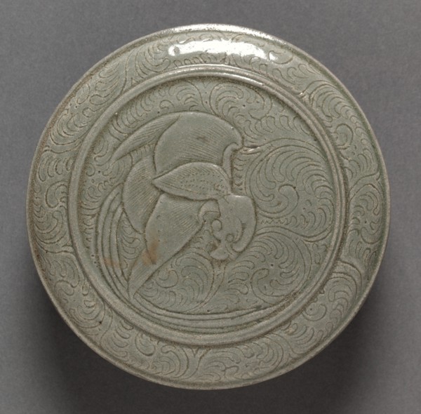 Covered Box: Yue Ware (lid), 907-960. Creator: Unknown.