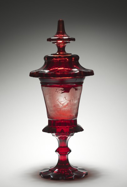 Covered Cup, mid-1800s. Creator: Unknown.