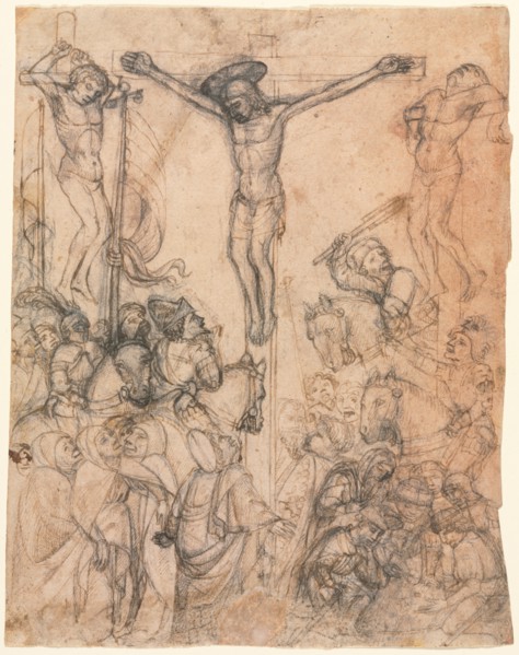 Crucifixion with the Two Thieves, second half 15th century. Creator: Unknown.