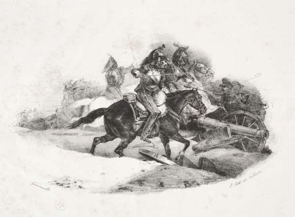 Cuirassiers chargeant une batterie dartillerie. Creator: Théodore Géricault (French, 1791-1824).