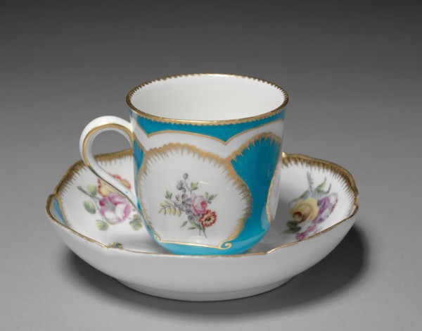 Cup and Saucer, 1759. Creator: Sèvres Porcelain Manufactory (French, est. 1740).