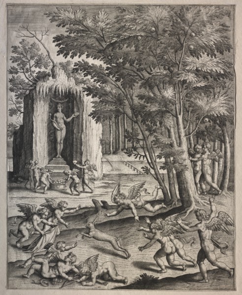 Cupids at Play. Creator: Hieronymus Wierix (Flemish, 1553-1619), possibly by.