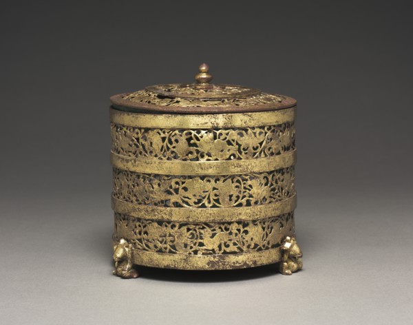 Cylindrical Container with Cover (Lian), 100 BC-100 AD. Creator: Unknown.