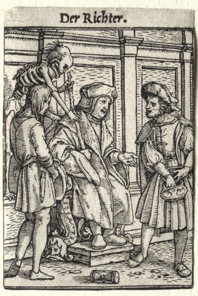 Dance of Death: The Judge. Creator: Hans Holbein (German, 1497/98-1543).