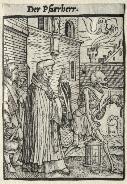 Dance of Death: The Pastor. Creator: Hans Holbein (German, 1497/98-1543).