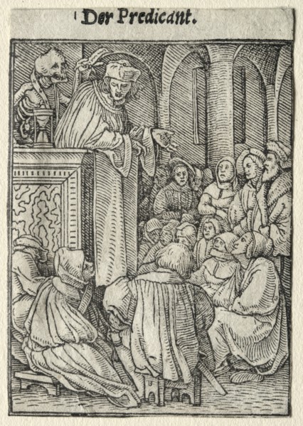 Dance of Death: The Preacher. Creator: Hans Holbein (German, 1497/98-1543).