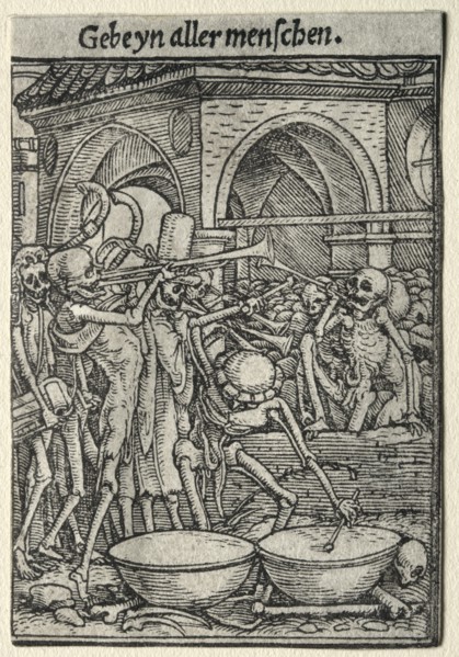 Dance of Death: The Trumpeters of Death. Creator: Hans Holbein (German, 1497/98-1543).