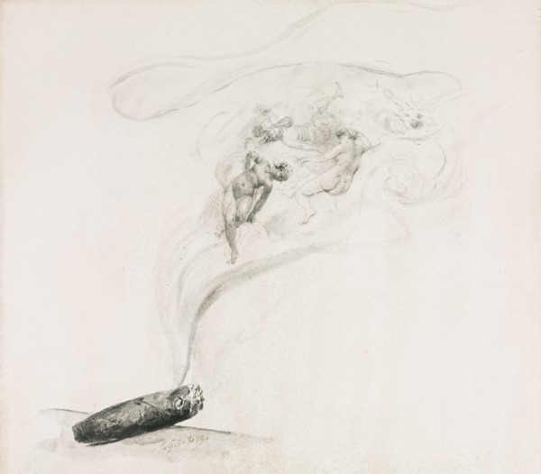Dans la Fumé, 1800s. Creator: Jehan-Georges Vibert (French, 1840-1902).