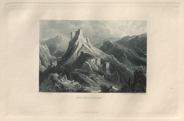 Das Malerische und Romantische Rheinland: Schloss Altenahr, 1928. Creator: Henry Winkles (British, 1801-1900); Kurt Schroeder.