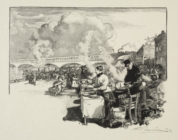 Debarcadère des bateaux-omnibus. Creator: Auguste Louis Lepère (French, 1849-1918).