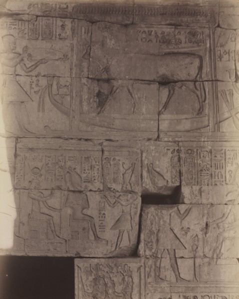 Deir el-Medineh, Sacred Barge, c. 1870s - 1880. Creator: Antonio Beato (British, c. 1825-1903).
