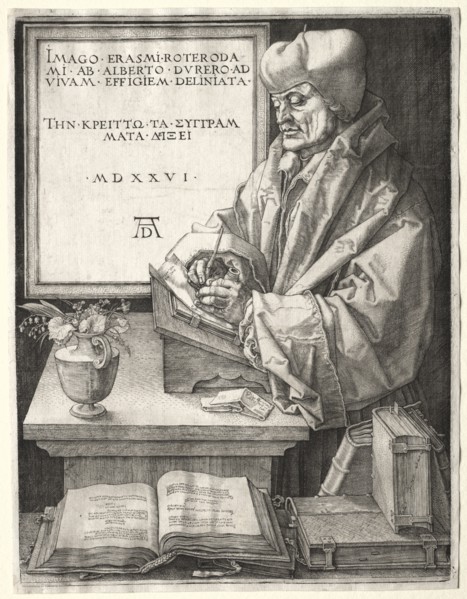 Desiderius Erasmus of Rotterdam, 1526. Creator: Albrecht Dürer (German, 1471-1528).