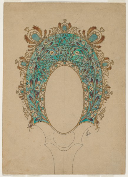Design for a Hand Mirror, c. 1900-1902. Creator: Félix Bracquemond (French, 1833-1914).